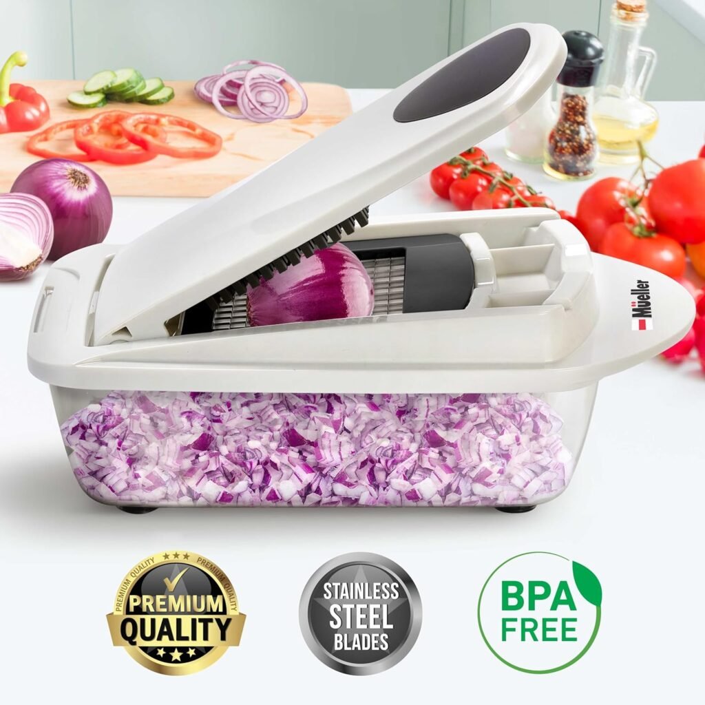 Mueller Pro-Series 10-in-1, 8-Blade best Vegetable Chopper